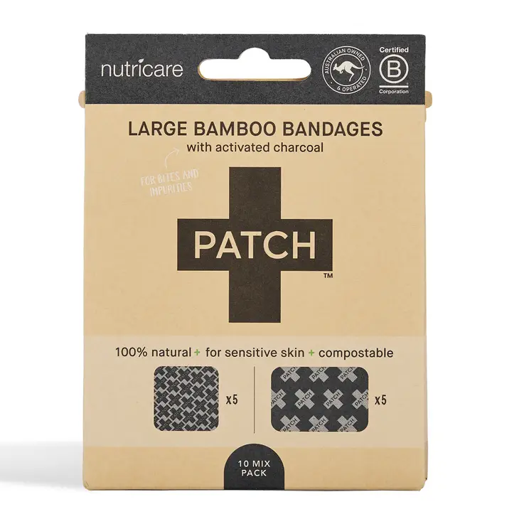 Large bamboo bandages - 10 pack - mix size